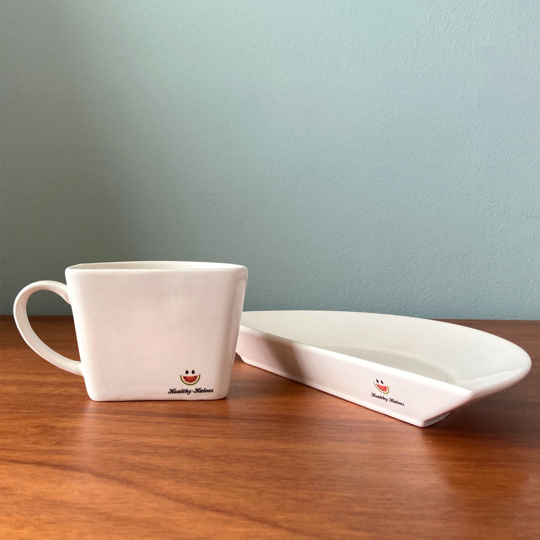 Half Mug & Plate Set. Brilliant way to take back control of your calories!